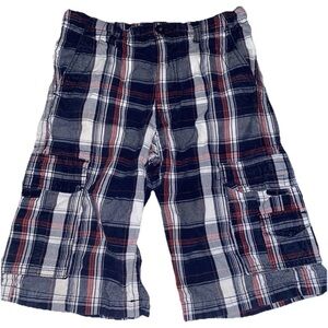 Generra Prepster Fit Shorts Plaid Boys Size 14 Adjustable Waist